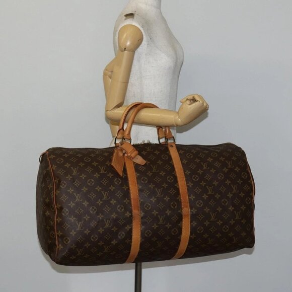 LOUIS VUITTON Monogram Keepall 60 Boston Bag Vintage - Picture 14 of 16